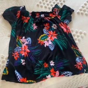 Flower off the shoulder top(old navy)